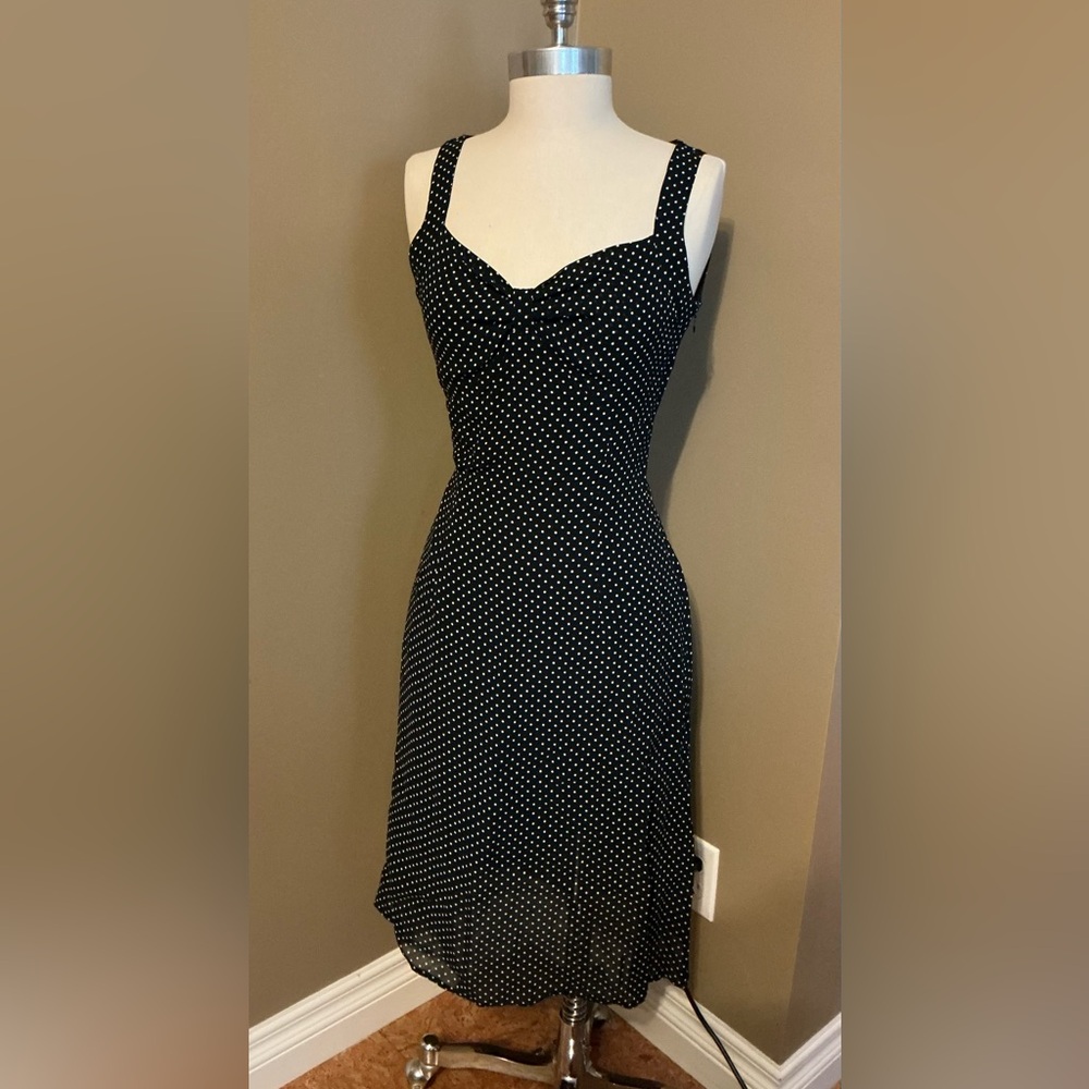 Steilmann Black and White Polka Dot Dress